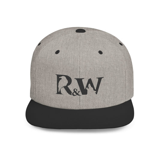 R&W Athletics Distressed Logo Snapback Hat