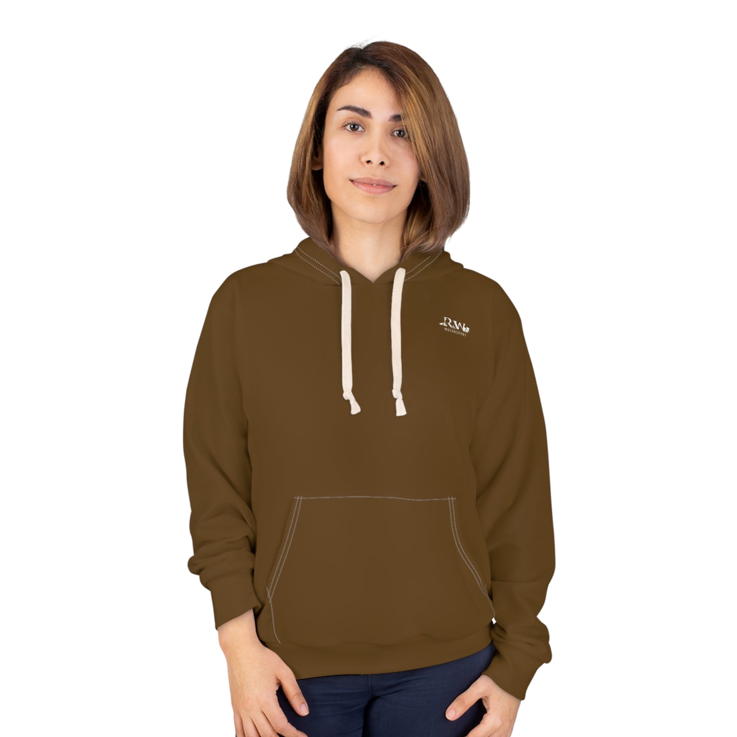 R&W Motorsport Minimalist Logo Hoodie (Maduro Marrón)