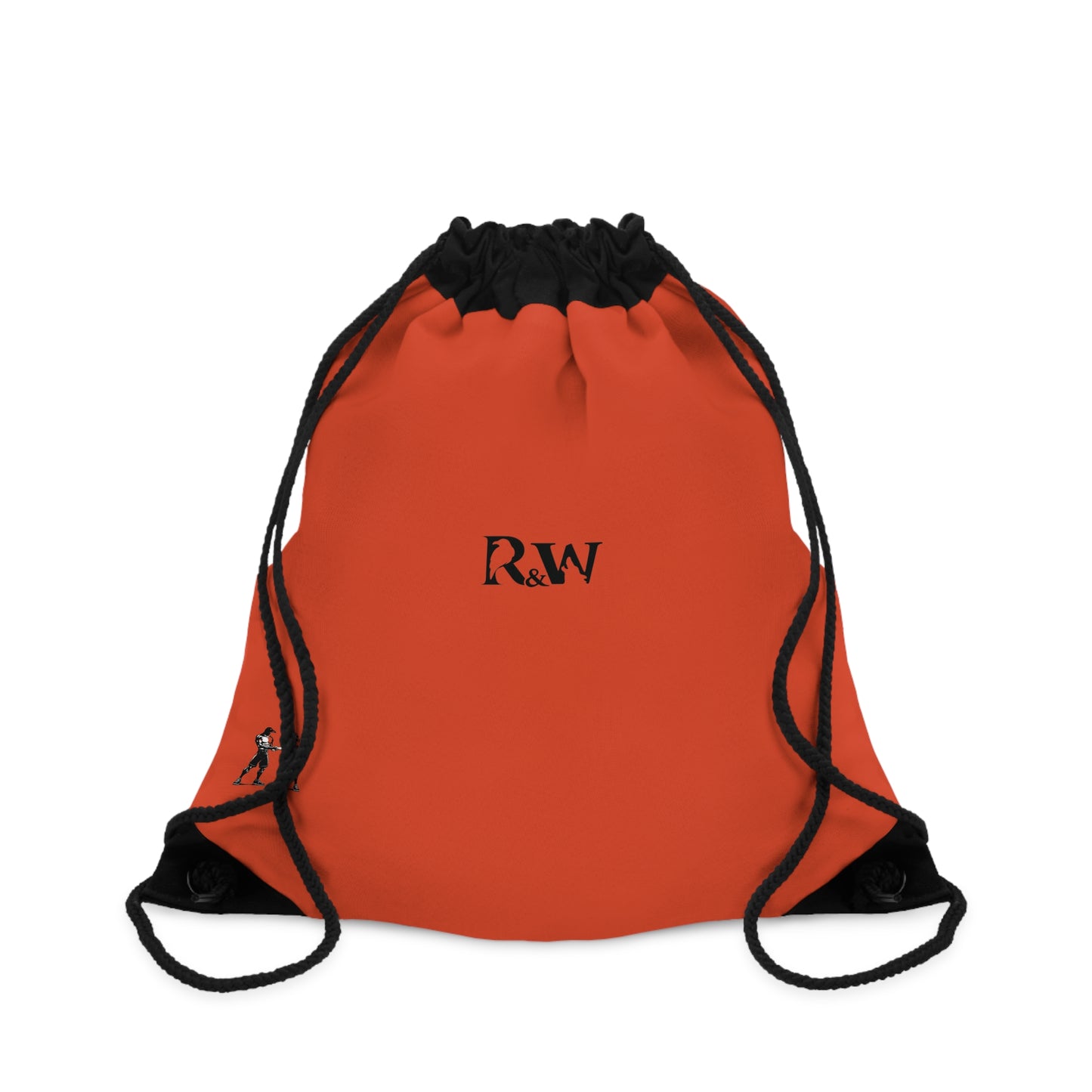 Monogram Drawstring Bag — Minimalist Rojo Rugiente I Gym Sack