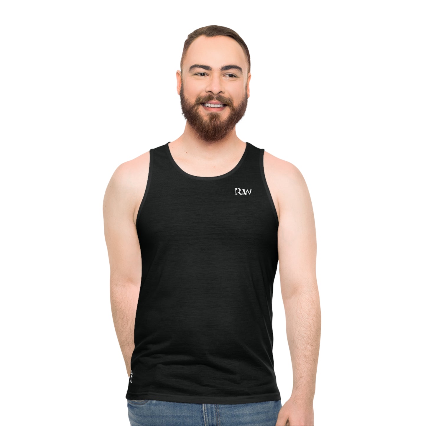 R&W Athletics Unisex Minimalist Tank Top — Tarmac Black