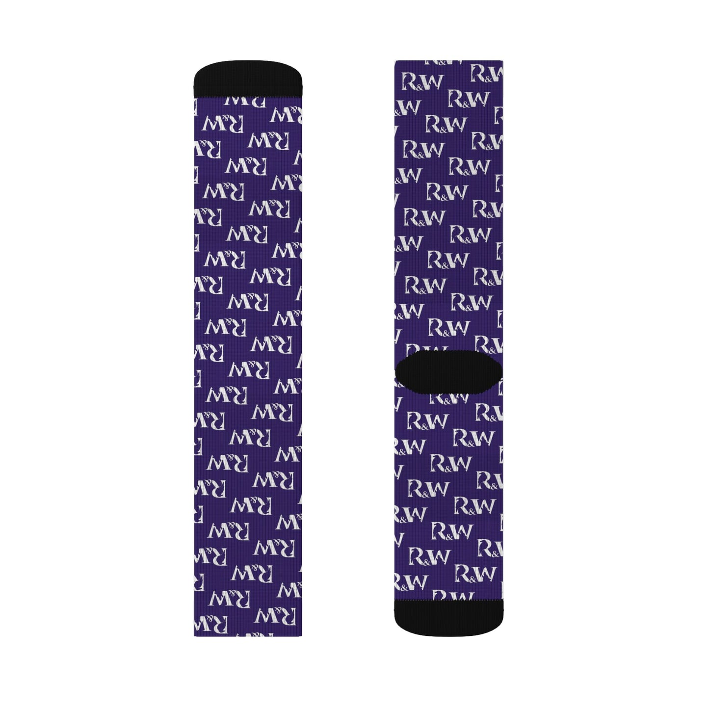 Monogram Pattern Socks — Raven Crew Socks