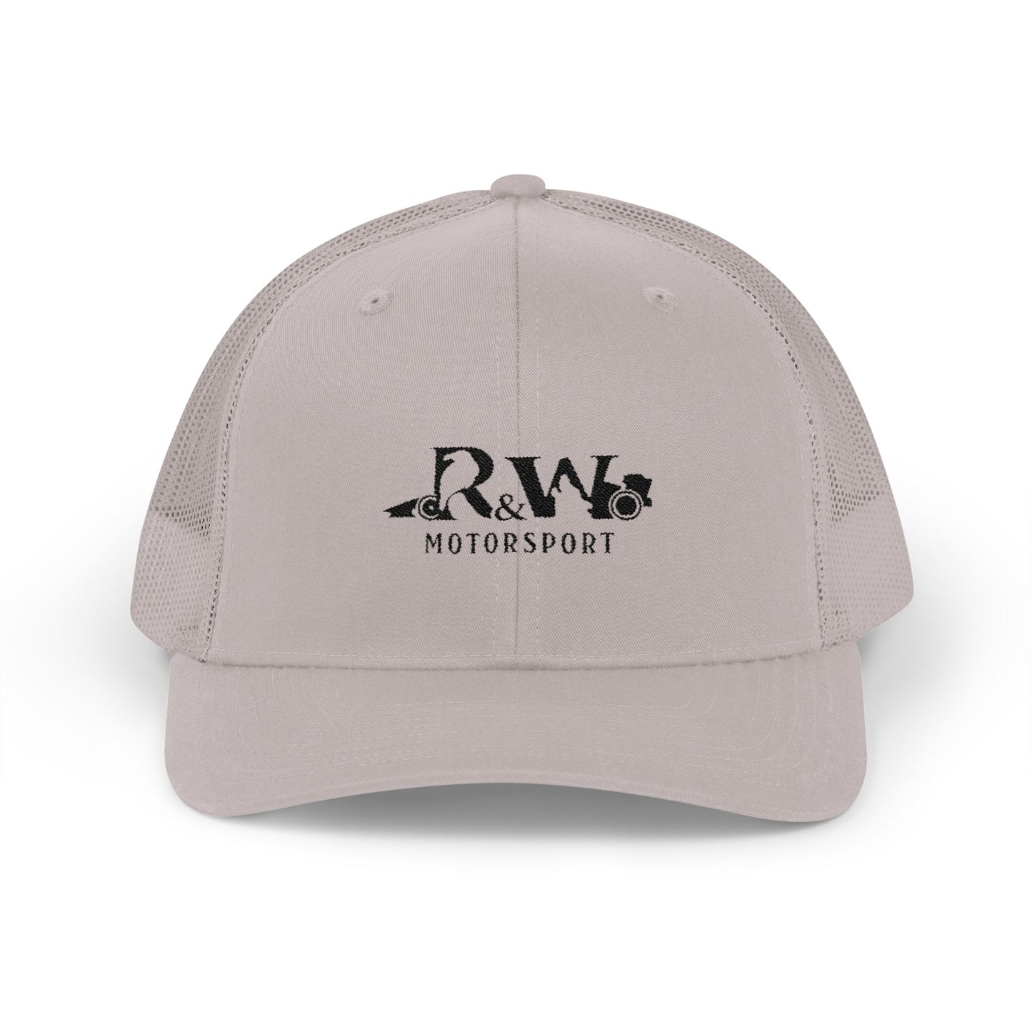 R&W Motorsport Embroidered Mesh Trucker Cap — Vintage Snapback Mesh Hat