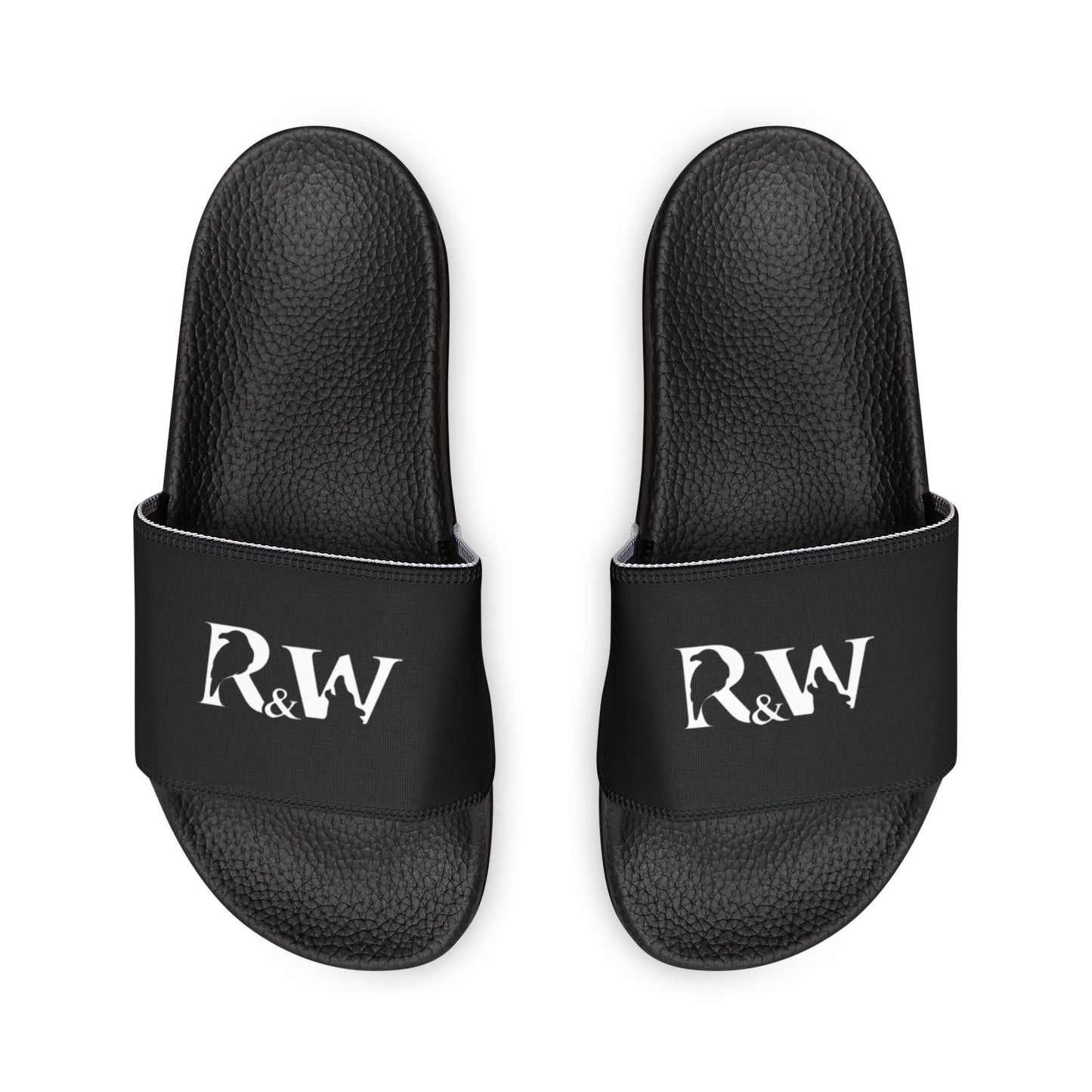 R&W Men's Slide Sandals — Tarmac Black Casual Pool & Beach Slides