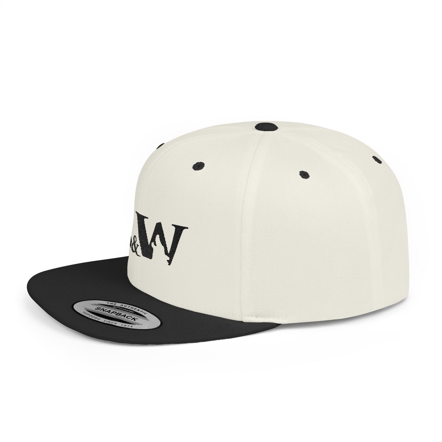 R&W Athletics Distressed Logo Snapback Hat