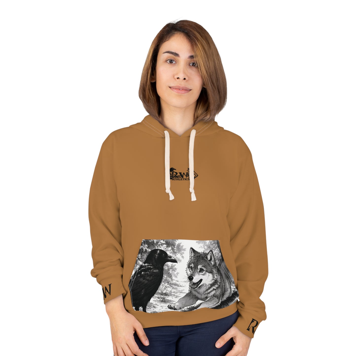 R&W Athletics Graphic Hoodie — "Origin Story" Cuero Cómodo Comic Panel Pullover