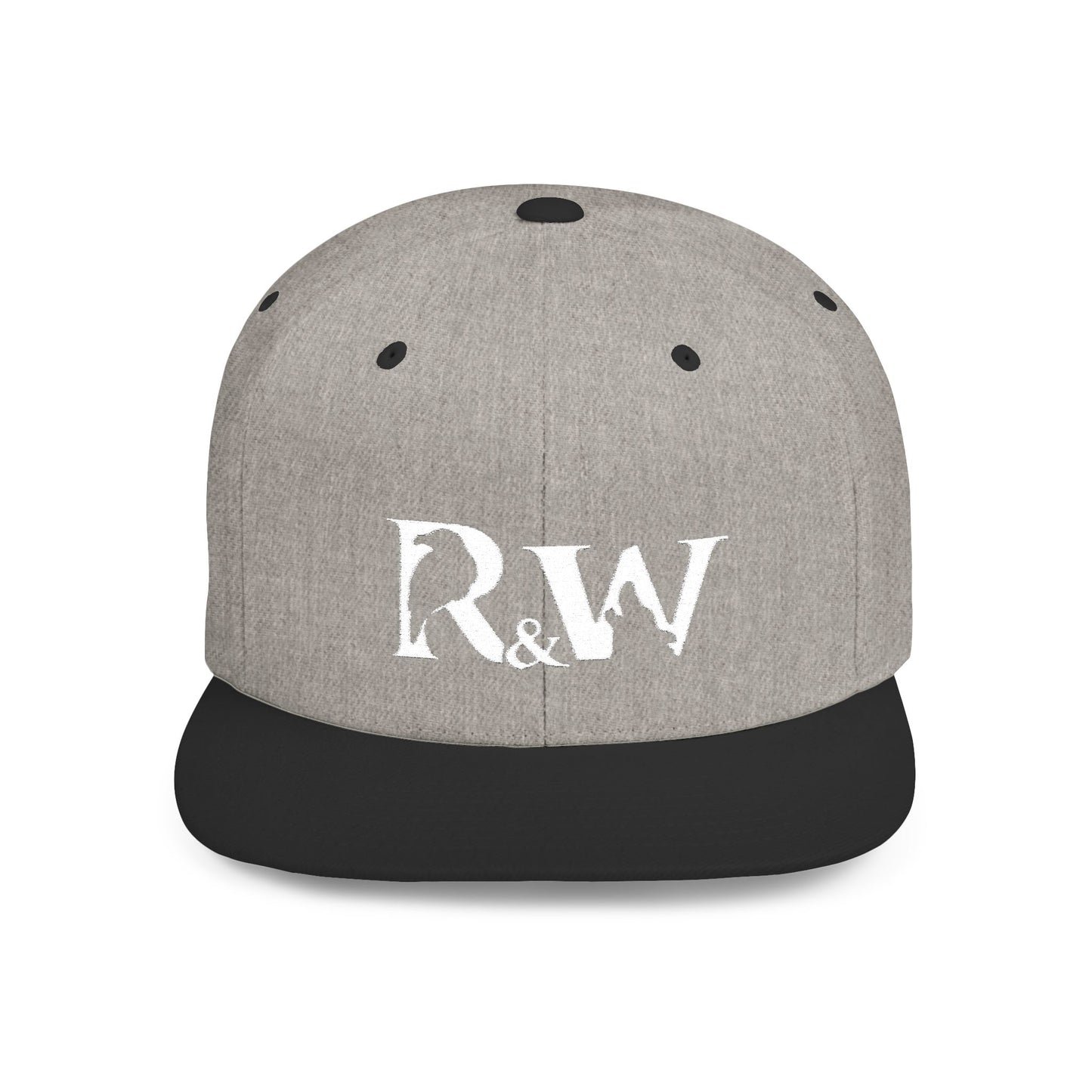 R&W Athletics Distressed Logo Snapback Hat