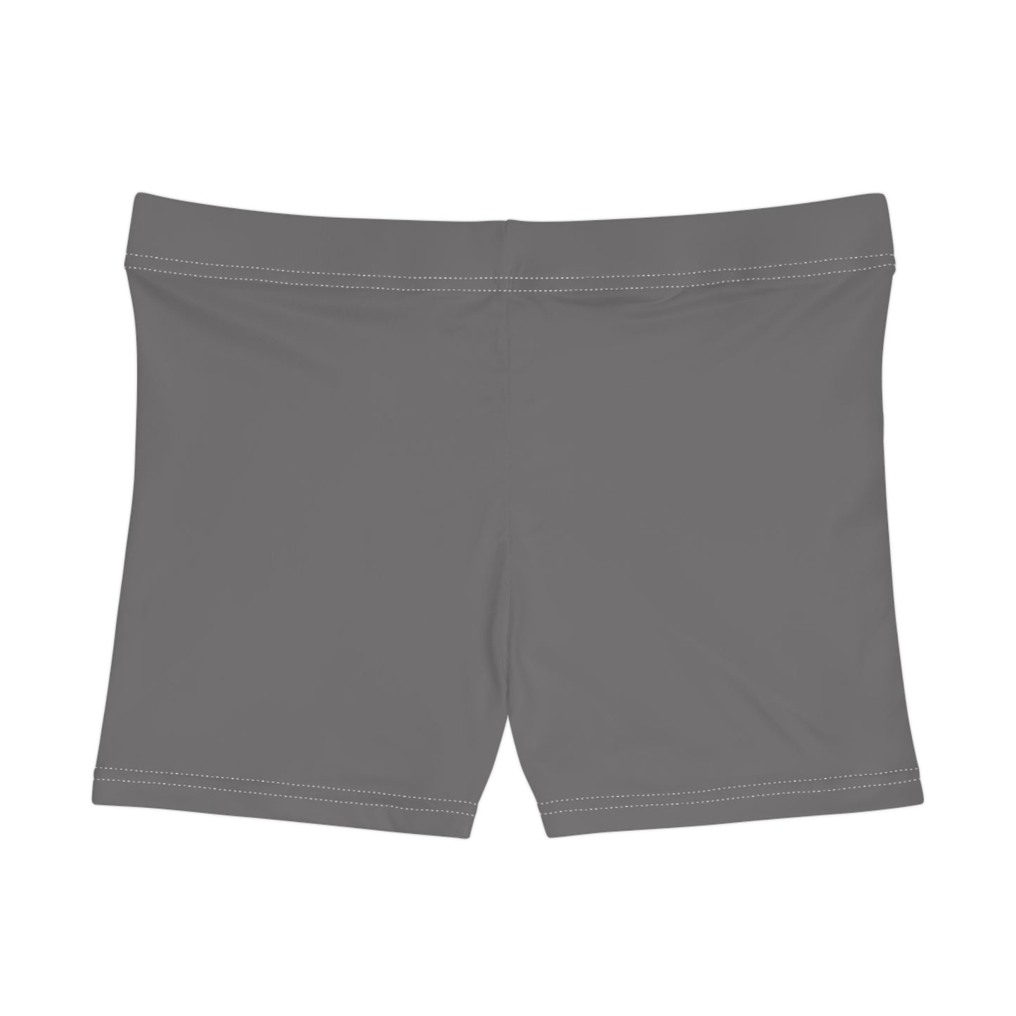 Women's Asphalt Grey Athletic Shorts — Comfortable Activewear