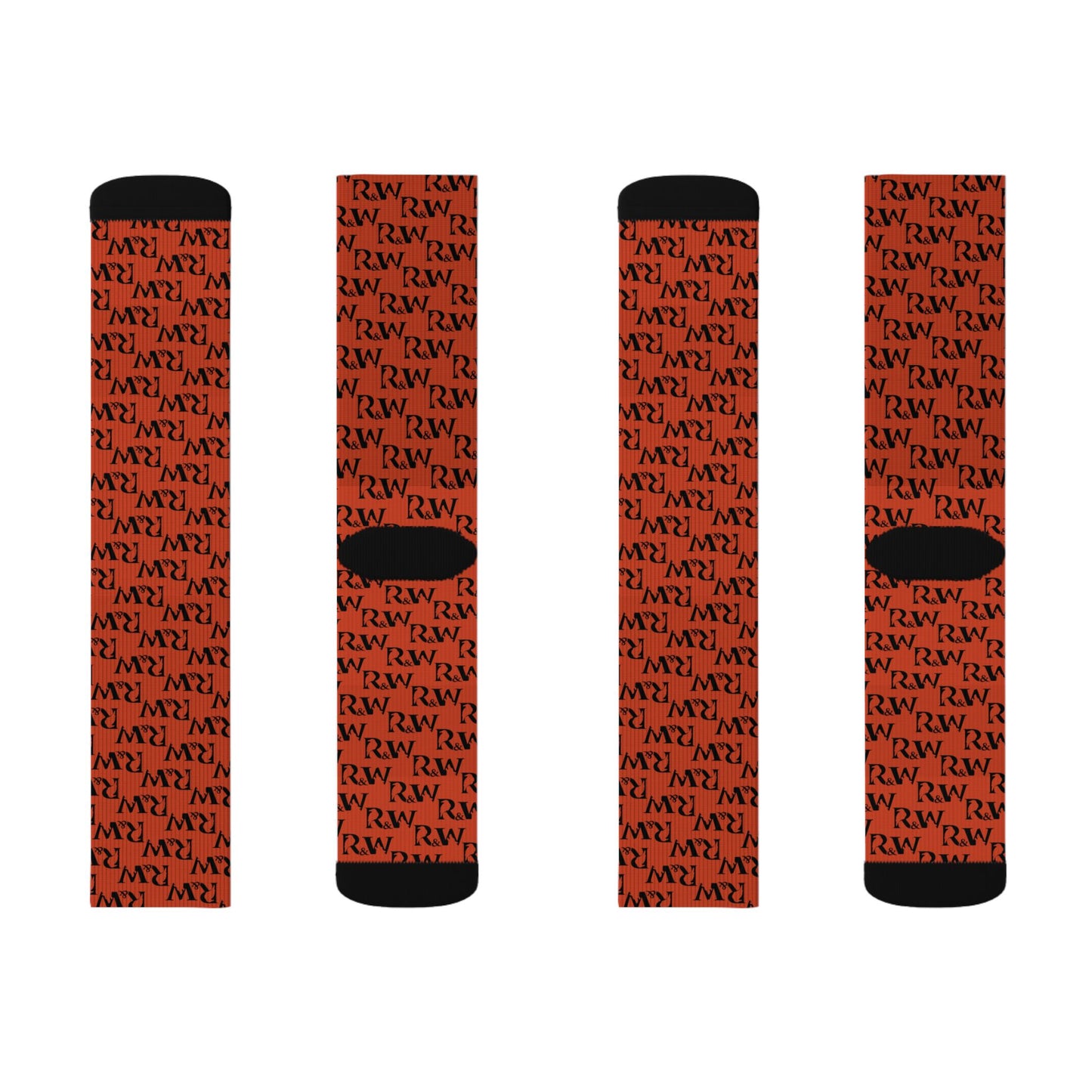 Monogram Pattern Socks — Rojo Rugiente I Crew Socks