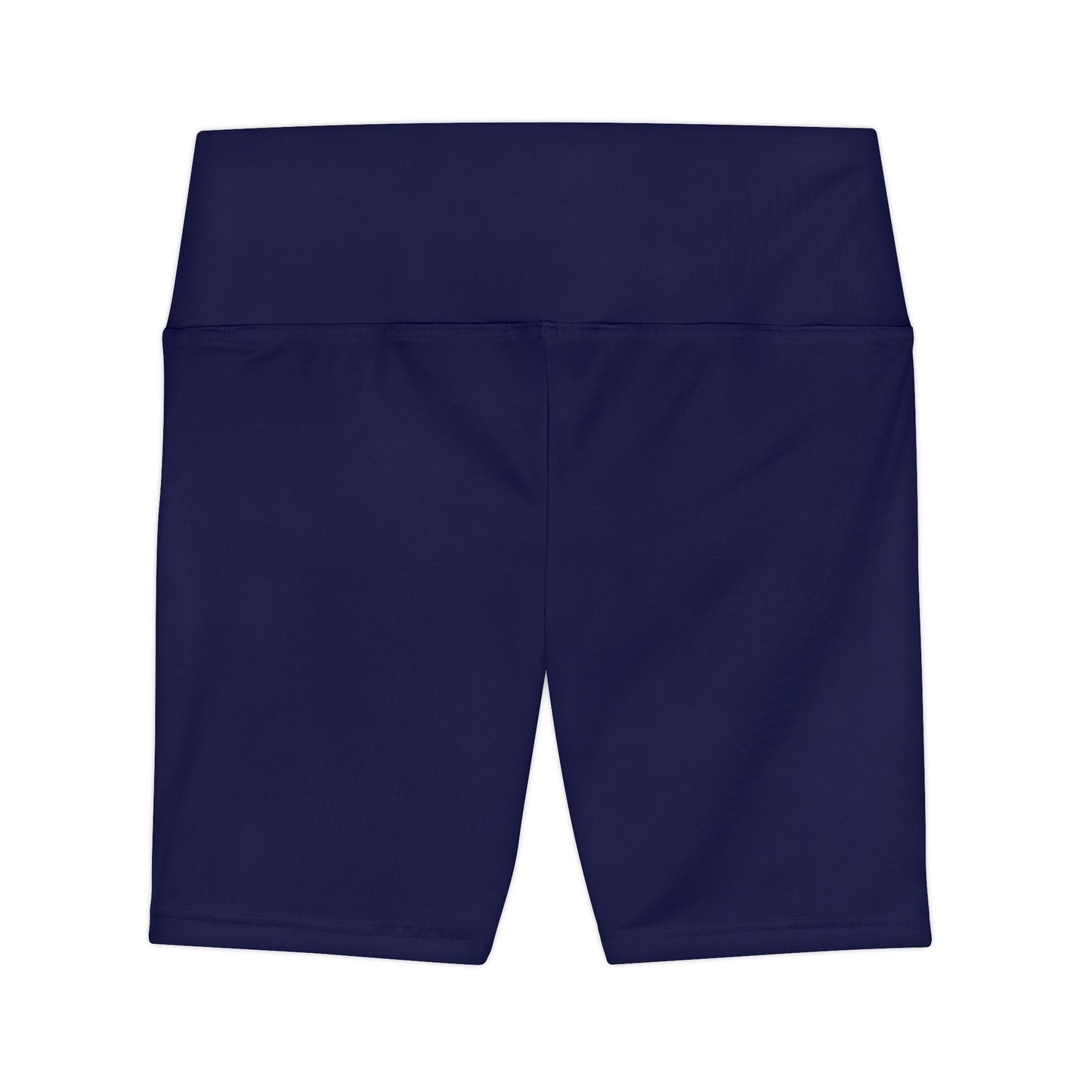 Women's Noble Navy High-Waist Workout Shorts — Minimal Fitness Biker Shorts