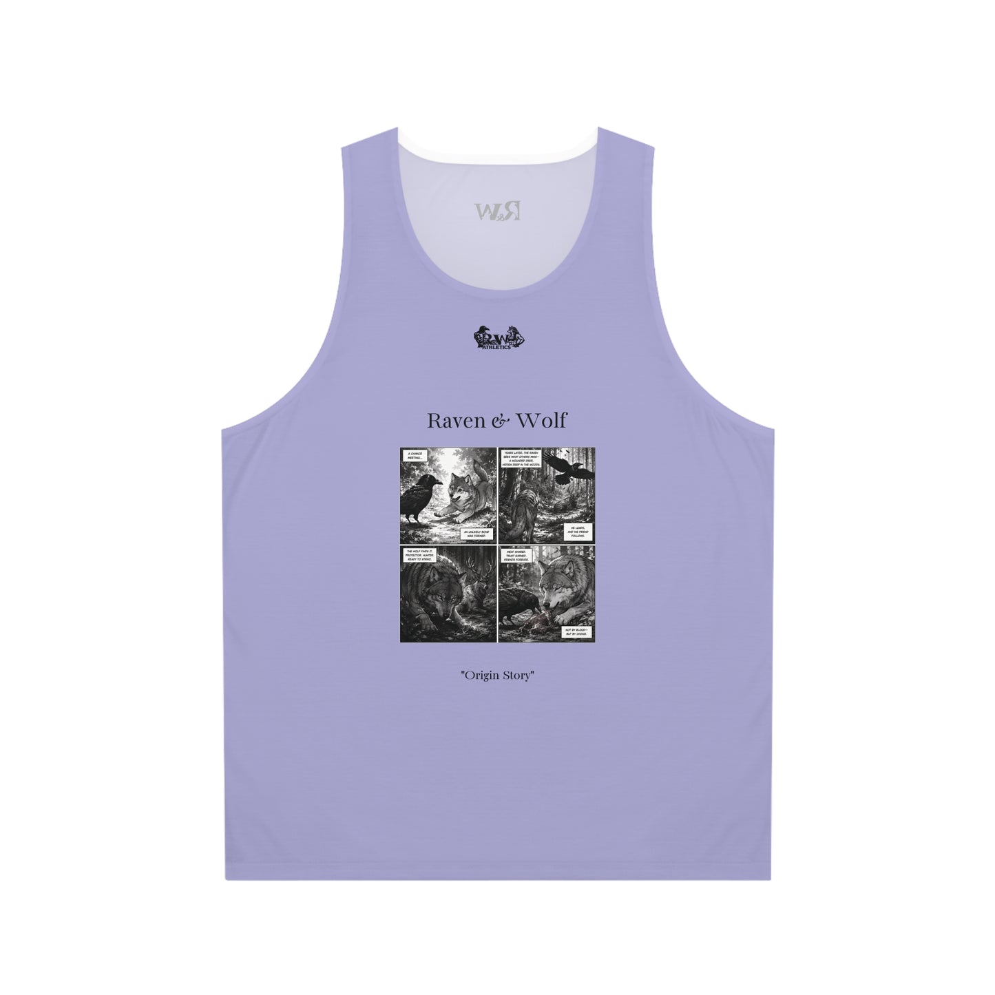 R&W Athletics "Origin Story" Comic-Style Fitness Tank Top — Amore II