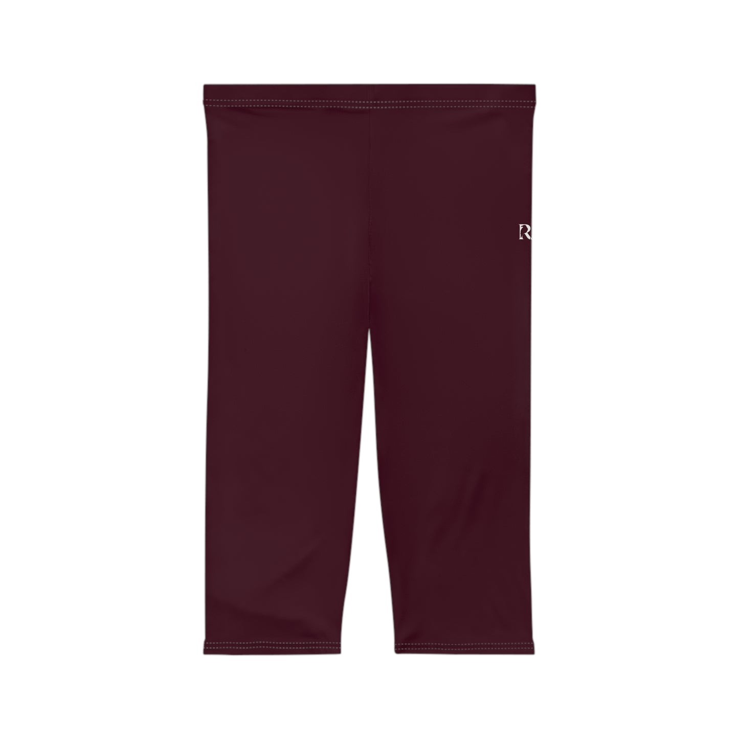 R&W Women's Capri Leggings — Minimalist Logo Vino Viejo