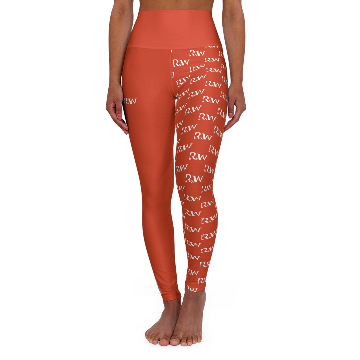 R&W Women's High-Waisted Yoga Leggings — Rojo Rugiente II