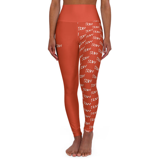 R&W Women's High-Waisted Yoga Leggings — Rojo Rugiente II