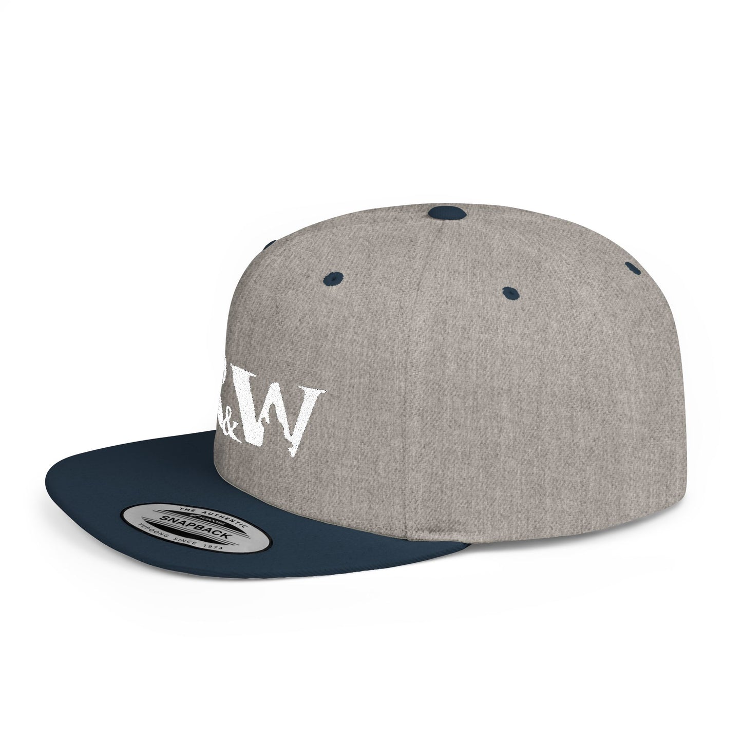 R&W Athletics Distressed Logo Snapback Hat