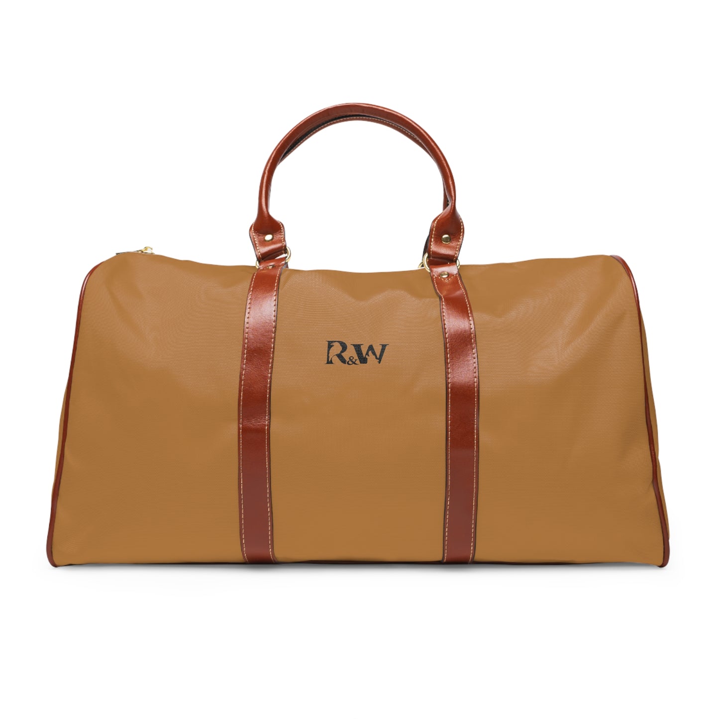Monogram Waterproof Travel Duffle Bag – Cuero Cómodo with Brown Trim