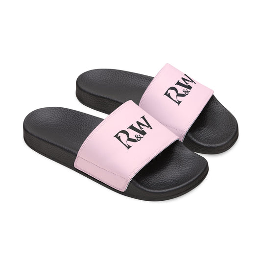 R&W Men's Slide Sandals — Performance Pink Casual Pool & Beach Slides