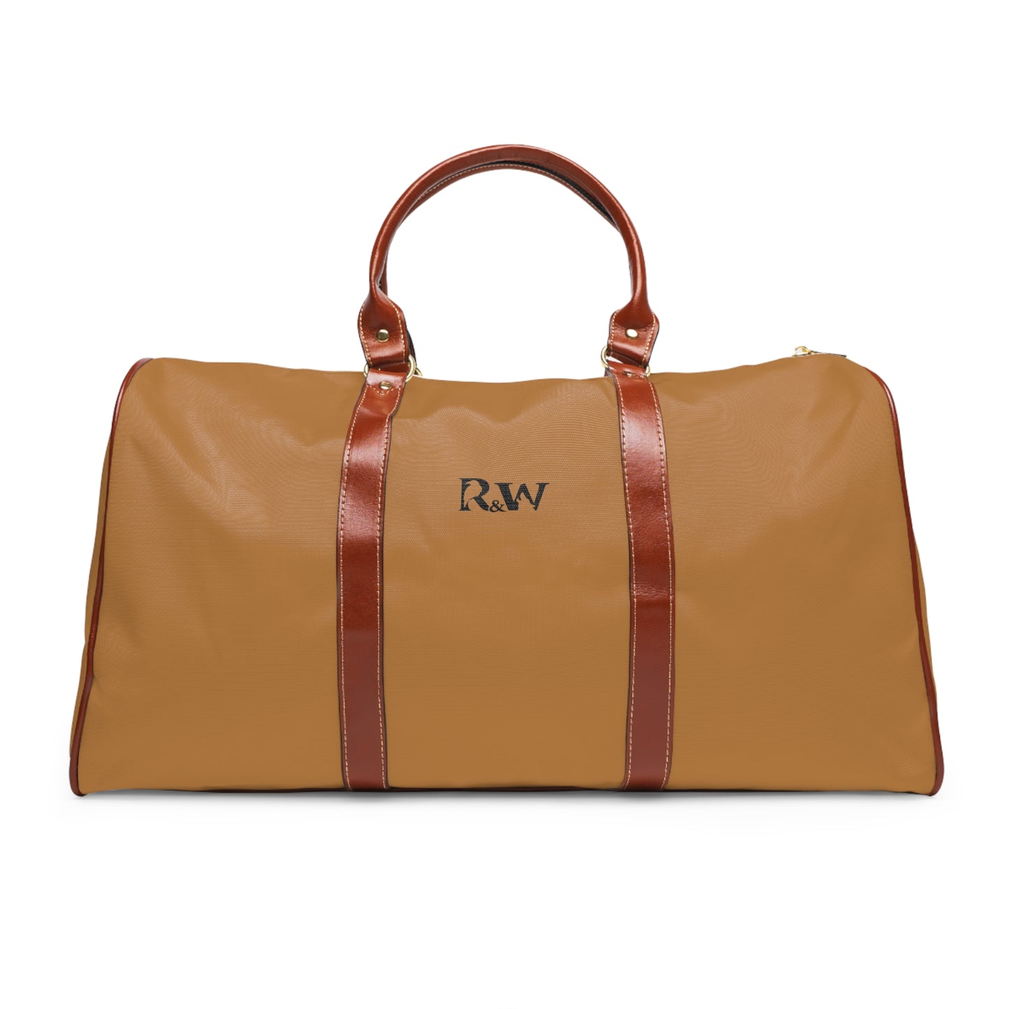 Monogram Waterproof Travel Duffle Bag – Cuero Cómodo with Brown Trim