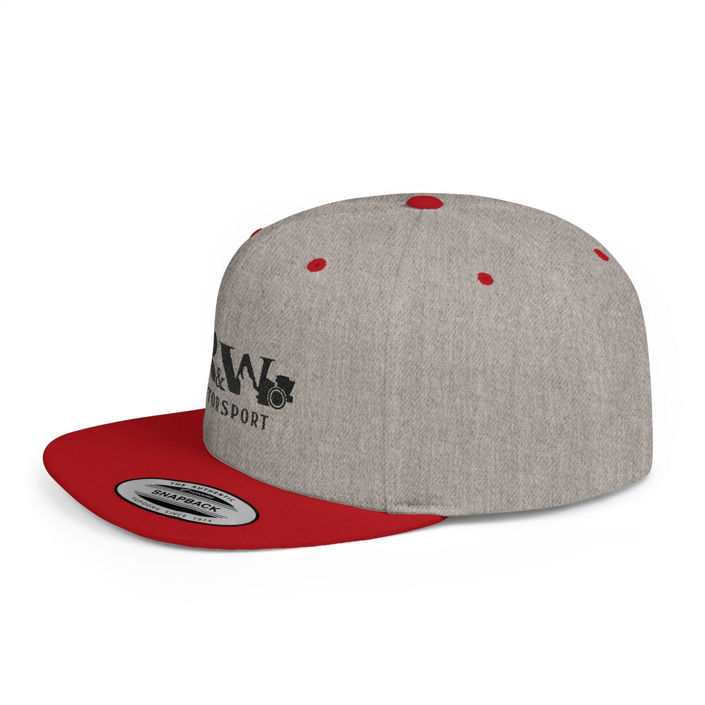 R&W Motorsport Distressed Logo Snapback Hat