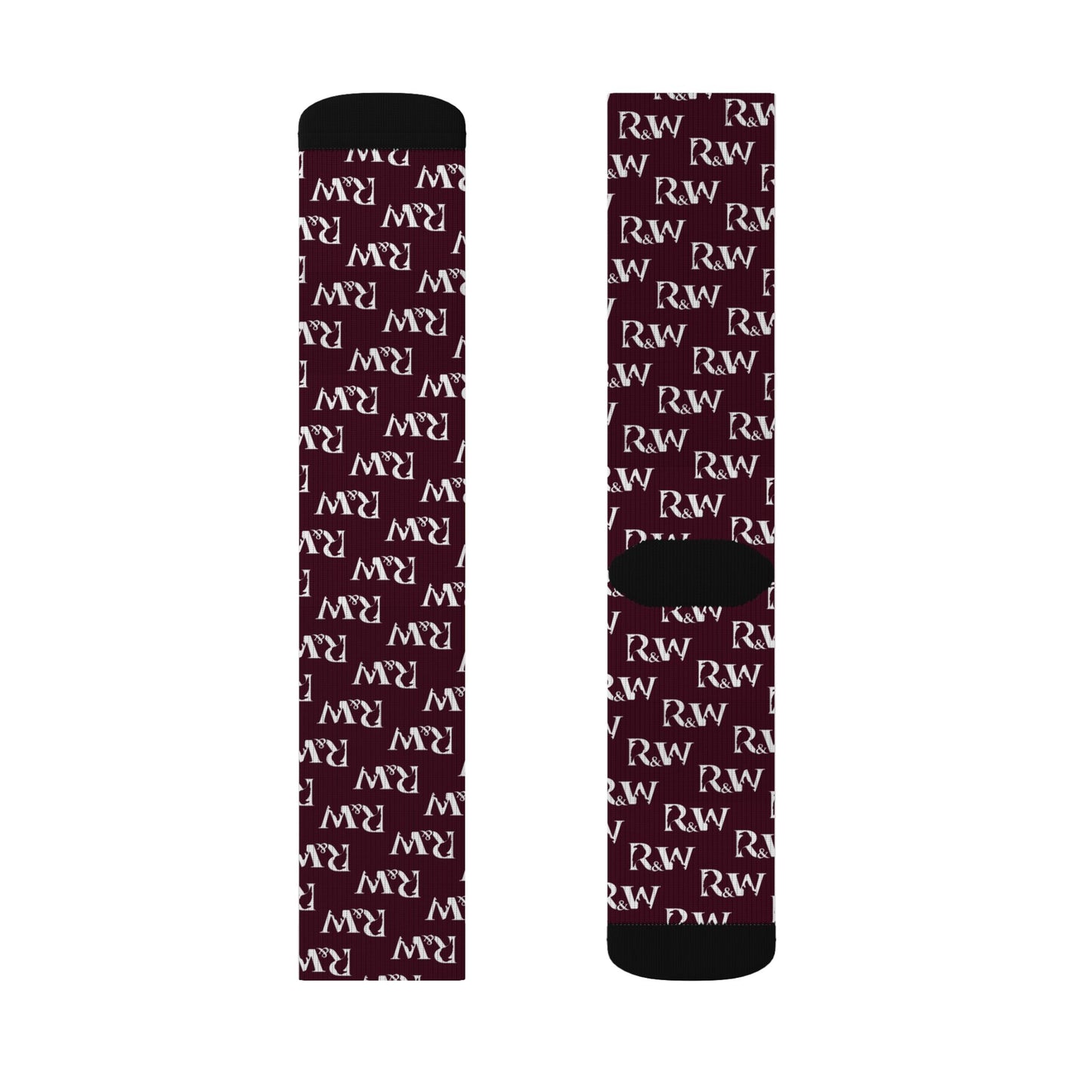 Monogram Pattern Socks — Vino Viejo Crew Socks
