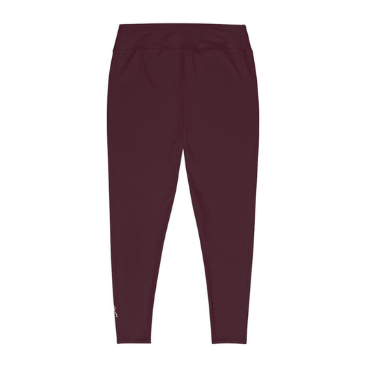 R&W Women's Plus Size Leggings — Minimalist Logo Vino Viejo