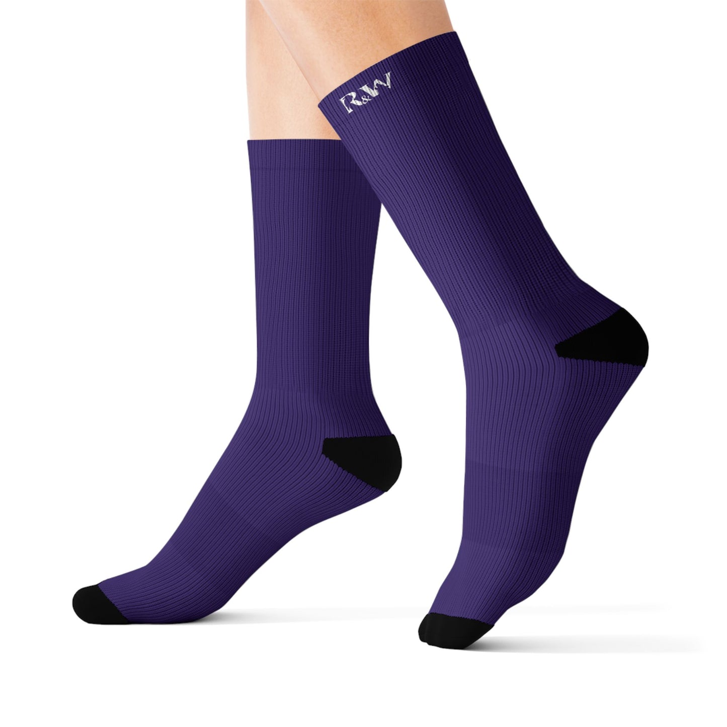 R&W Athletics Small Logo Socks - Raven