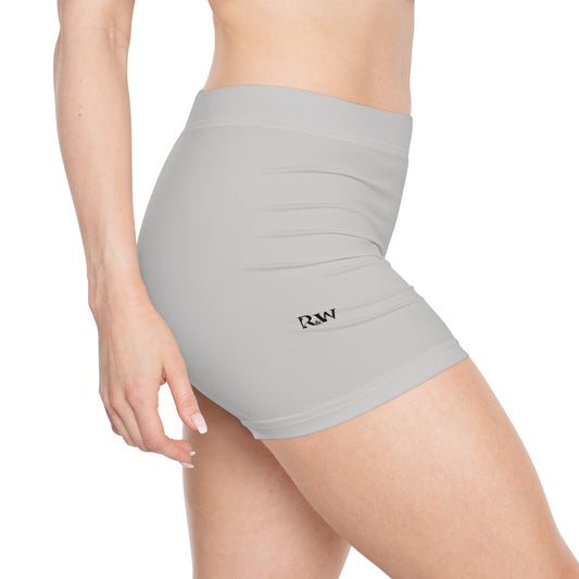 Women's Wolf Grey Athletic Shorts — Comfortable Activewear