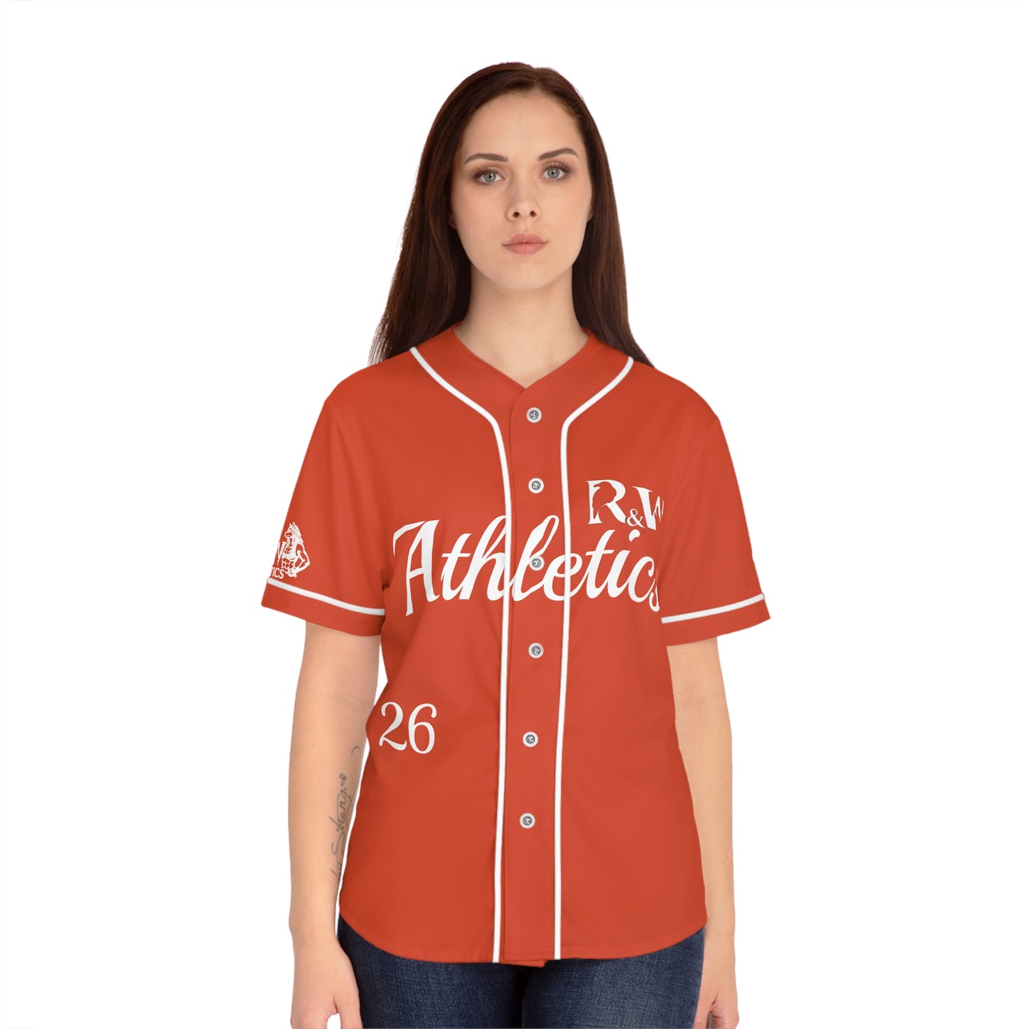 R&W Women's "Opening Day" Baseball Jersey — Rojo Rugiente II
