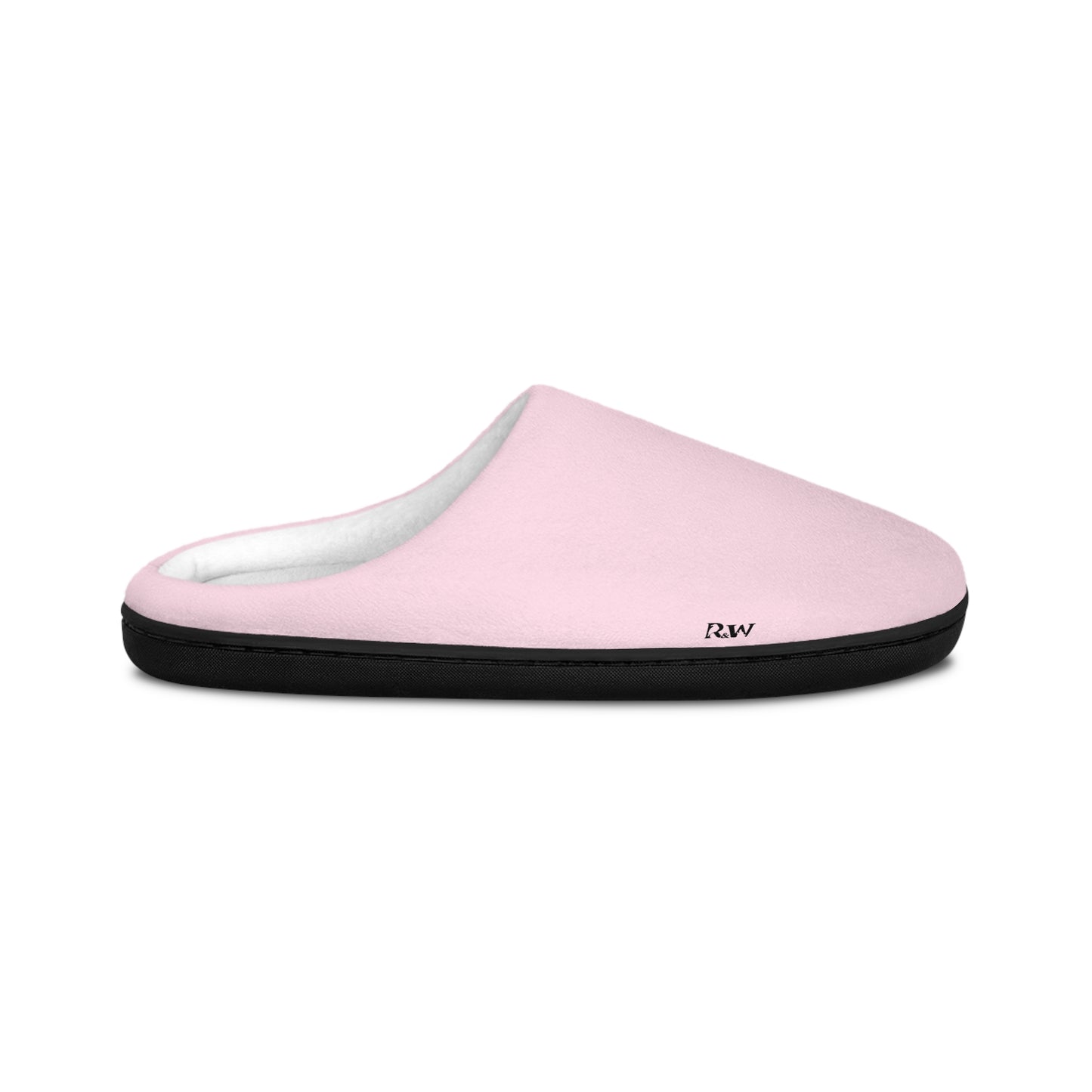 Indoor Slippers — Performance Pink Small Logo Cozy House Shoes for Women