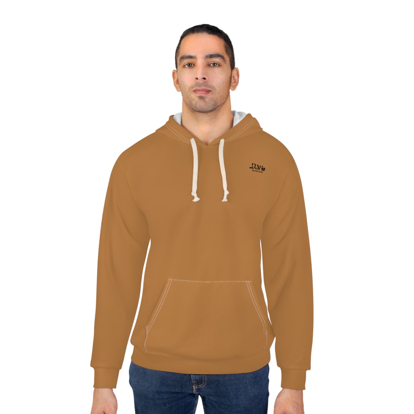 R&W Motorsport Minimalist Logo Hoodie (Cuero Cómodo)