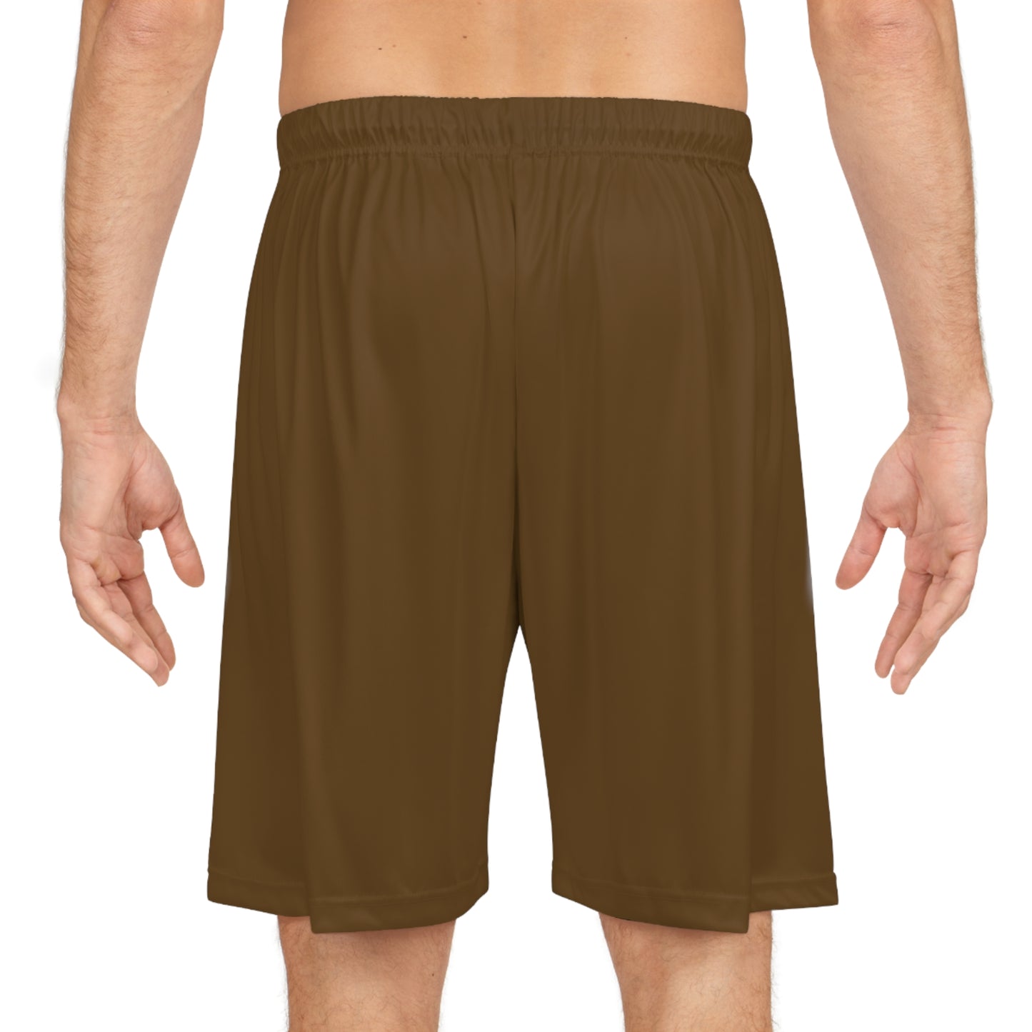 R&W Athletics Teamwork Logo Basketball Shorts—Maduro Marrón