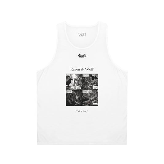 R&W Athletics "Origin Story" Comic-Style Fitness Tank Top — Panda