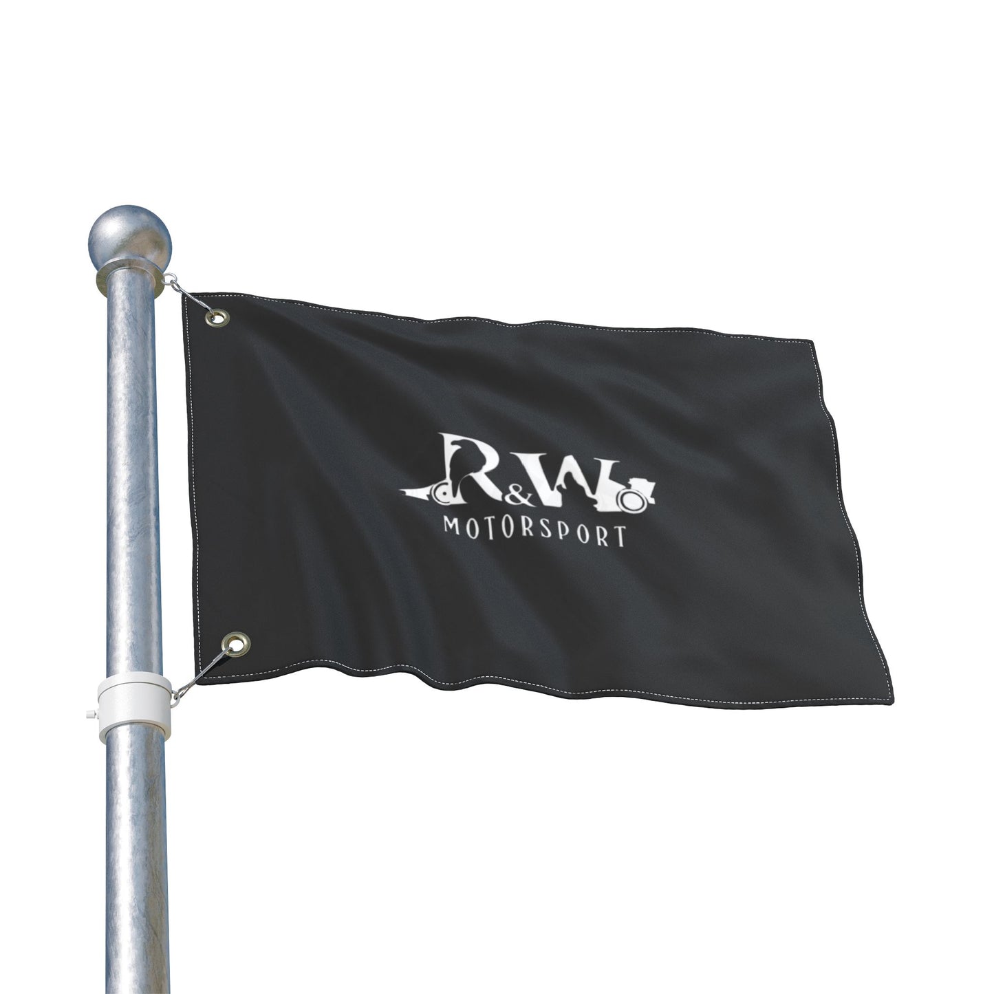 R&W Motorsport Team Flag (Tarmac Black)