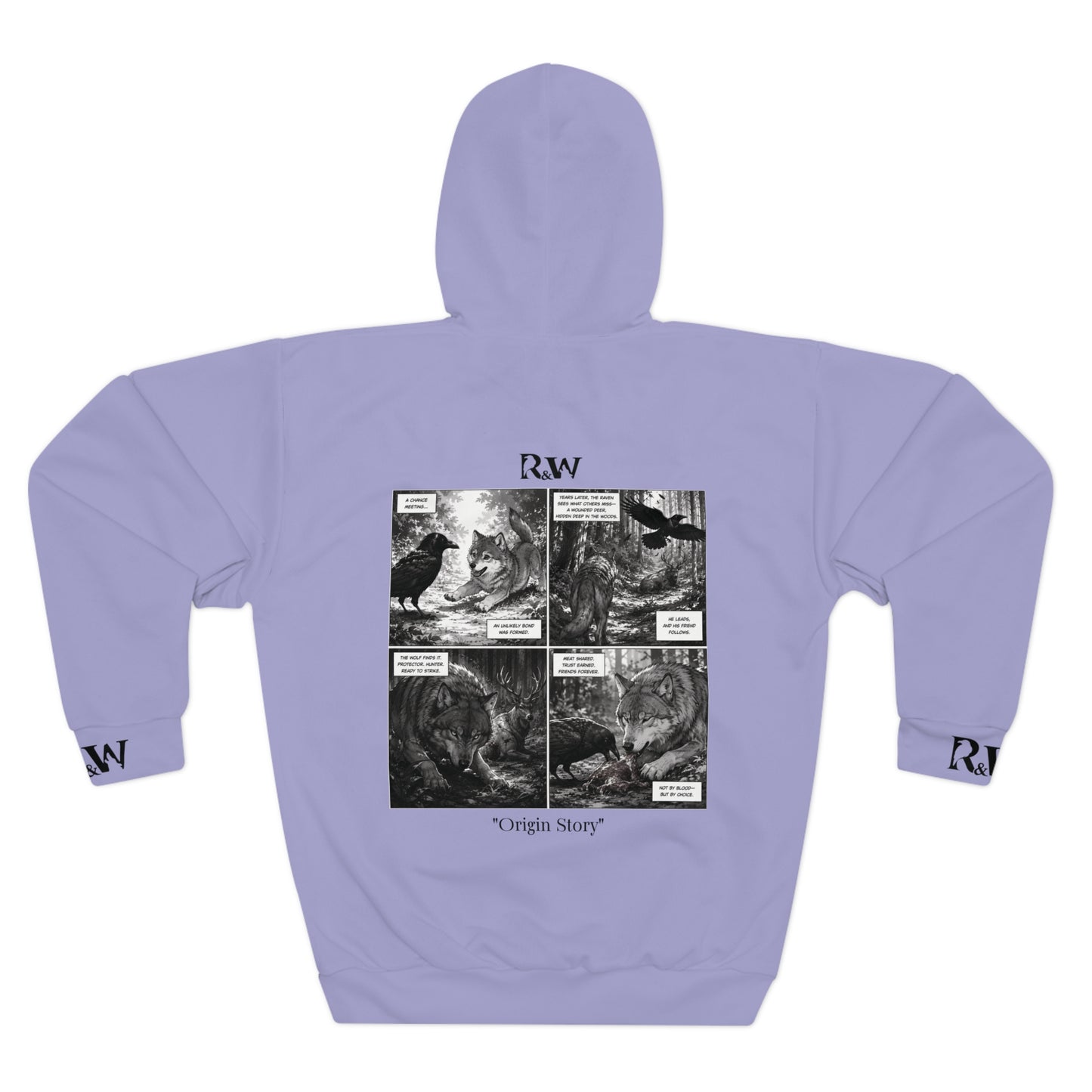 R&W Athletics Graphic Hoodie — "Origin Story" Amore II Comic Panel Pullover