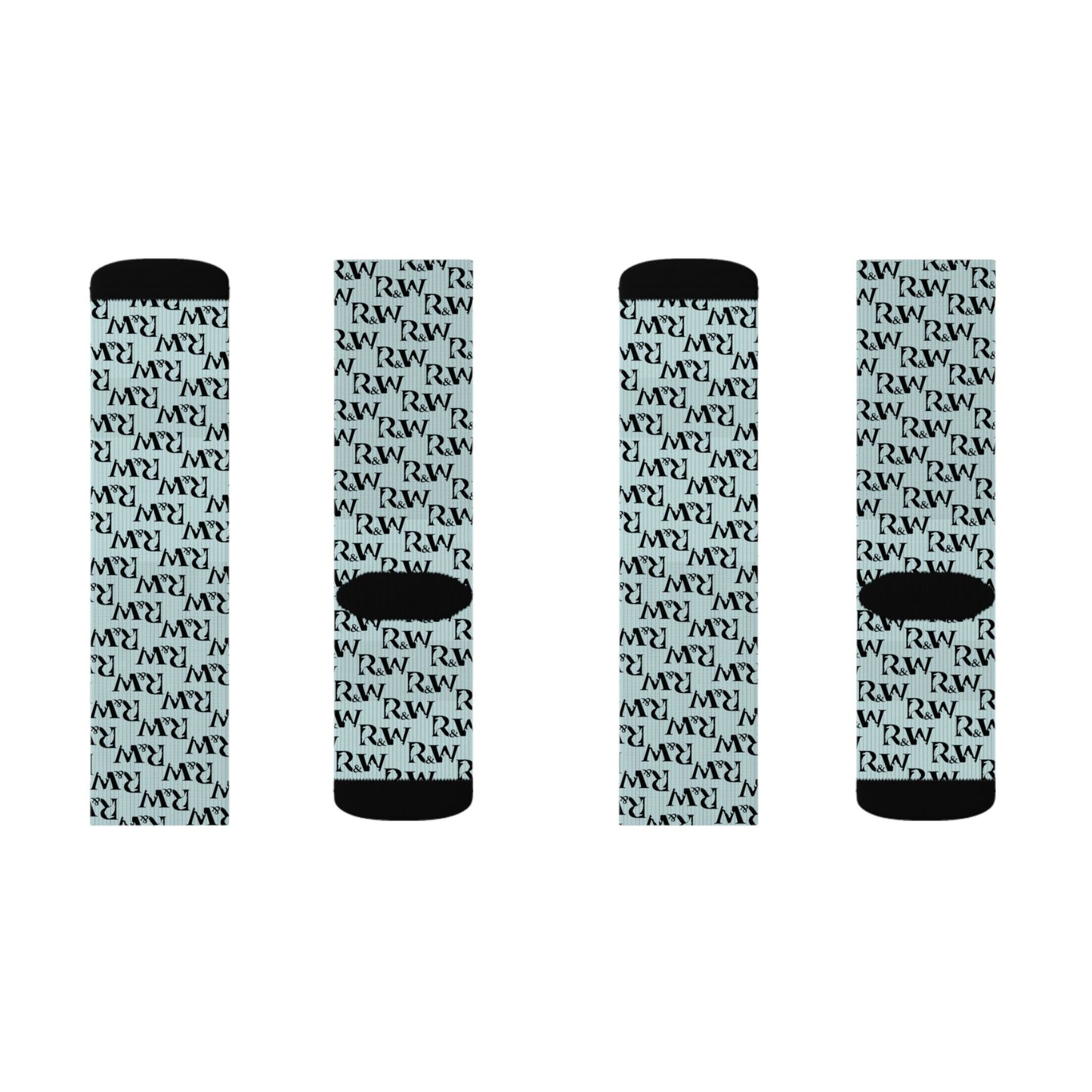 Monogram Pattern Socks — Horizon Crew Socks