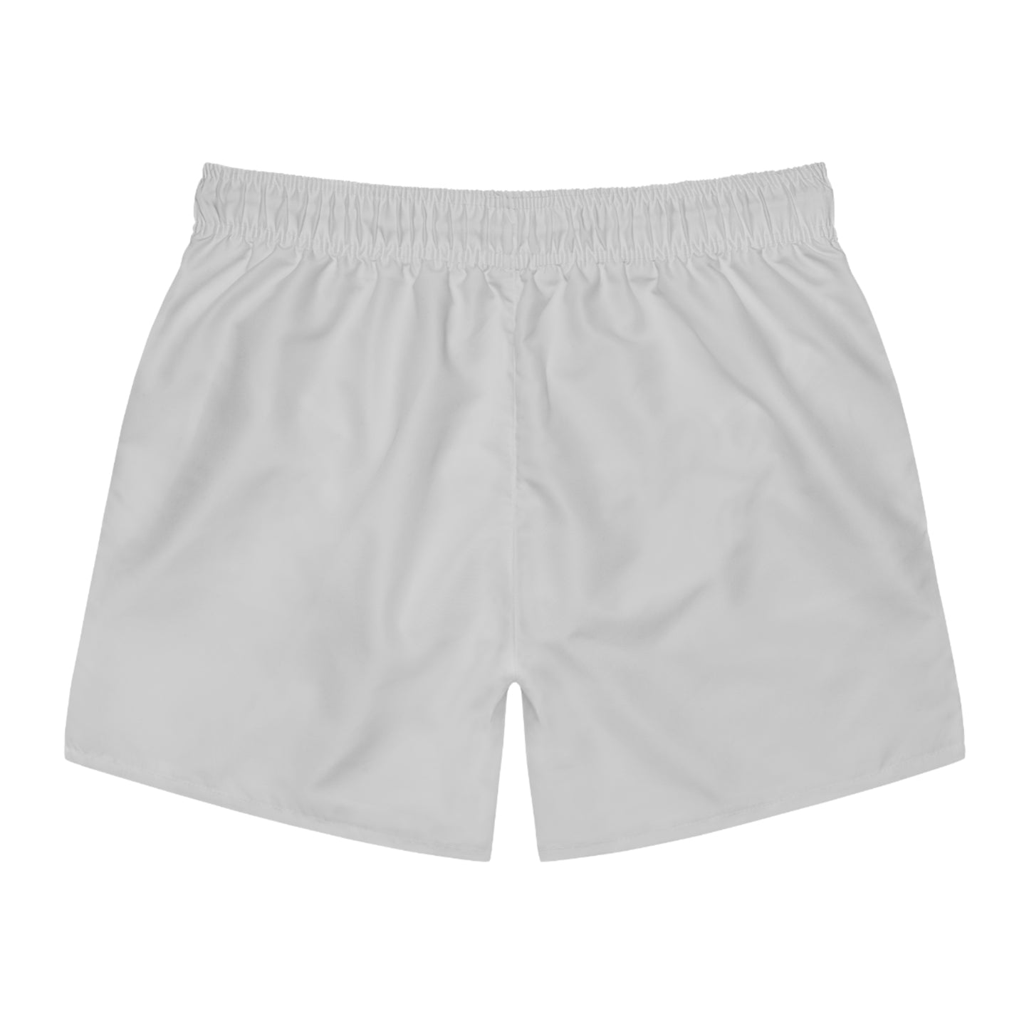 Mens Minimal Logo Swim Trunks — Wolf Grey