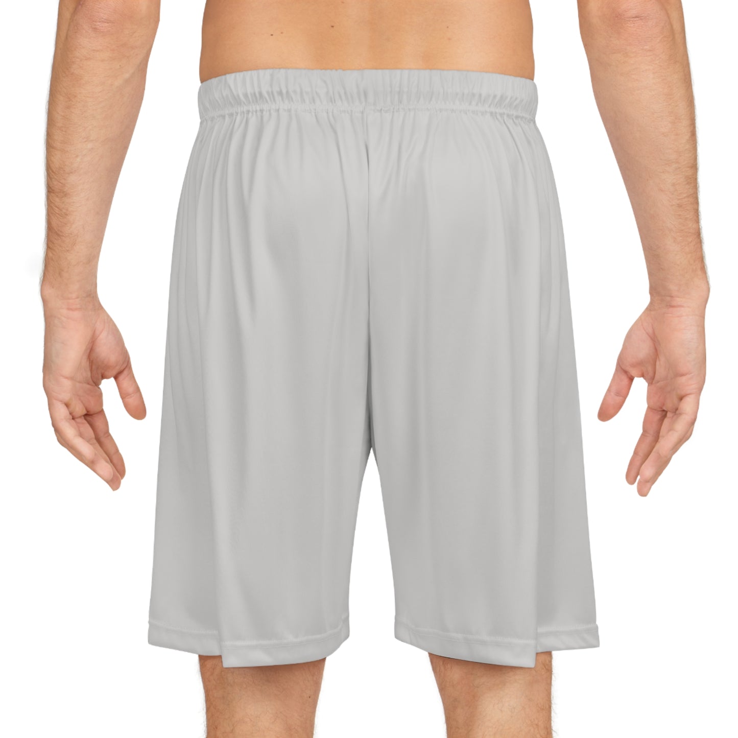 R&W Athletics Teamwork Logo Basketball Shorts—Wolf Grey