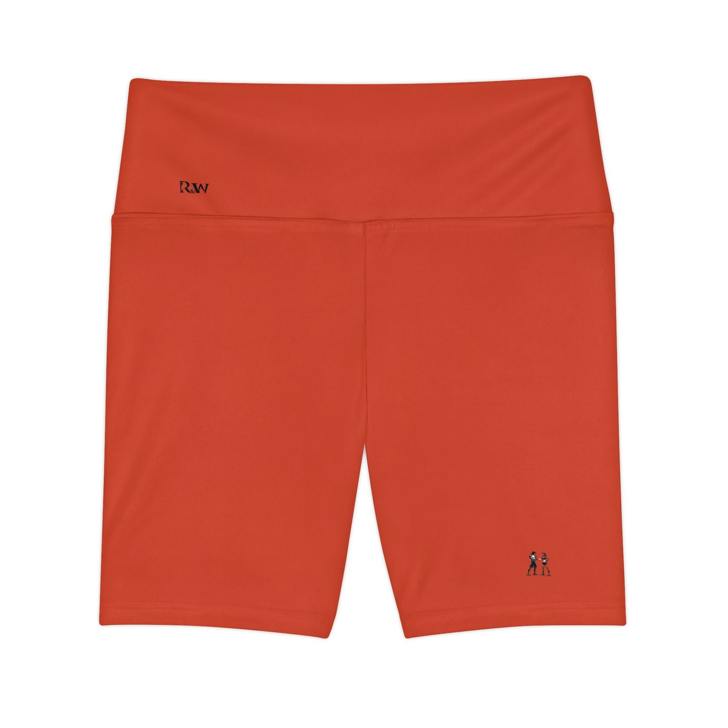 Women's Rojo Rugiente High-Waist Workout Shorts — Minimal Fitness Biker Shorts