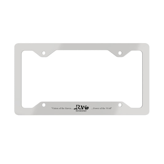 R&W Motorsport License Plate Frame — (Wolf Grey Finish)