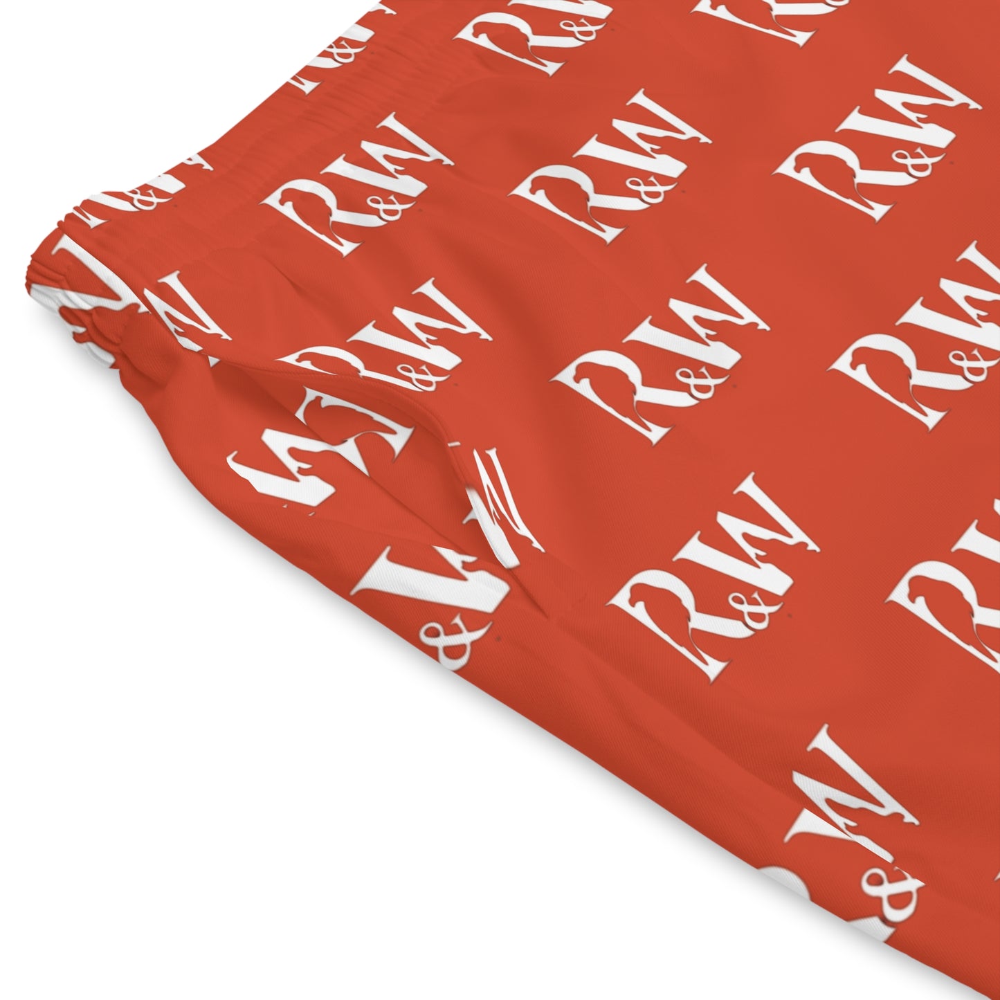 Men's Elastic Beach Shorts (Rojo Rugiente II)