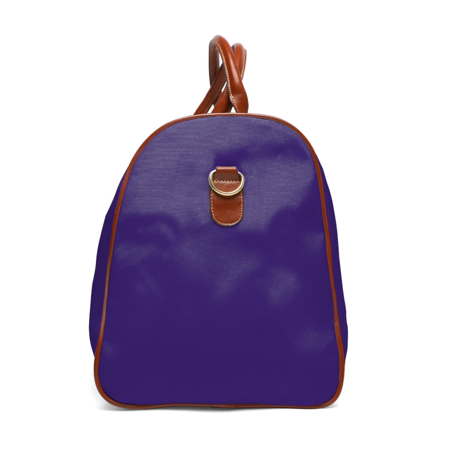 Monogram Waterproof Travel Duffle Bag – Raven with Brown Trim