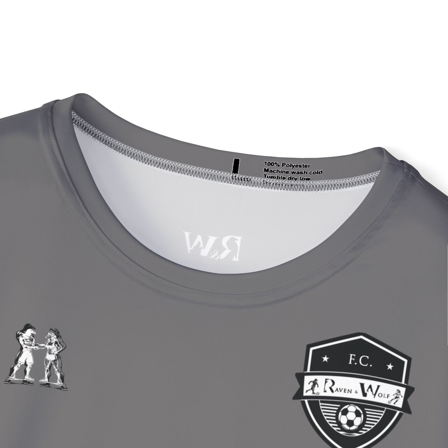 R&W Athletics "Kick Off" Football Shirt/Soccer Jersey - Asphalt Grey