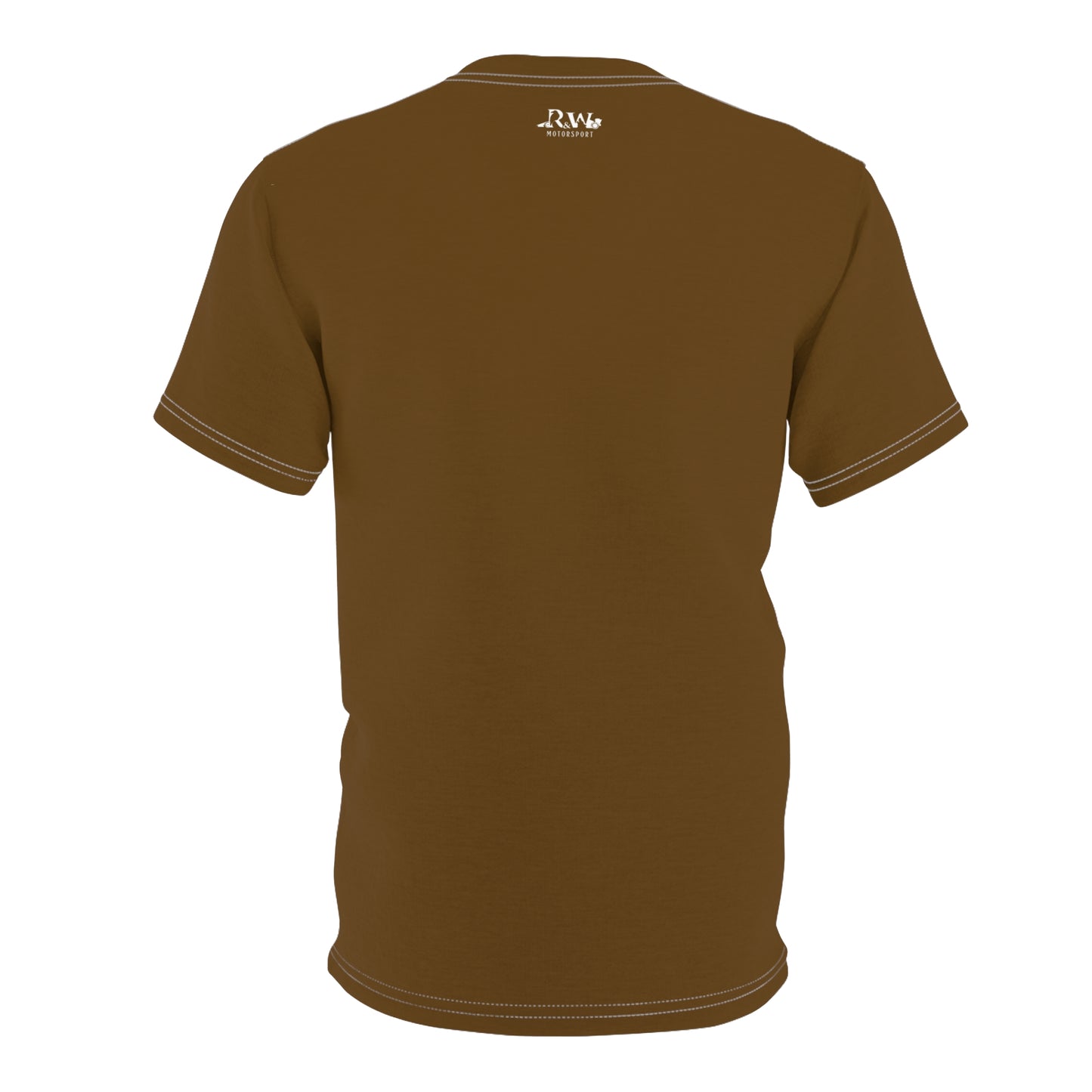 R&W Motorsport "Team Motto" Graphic Tee — Maduro Marrón Vintage Gothic Comic Panel T-Shirt