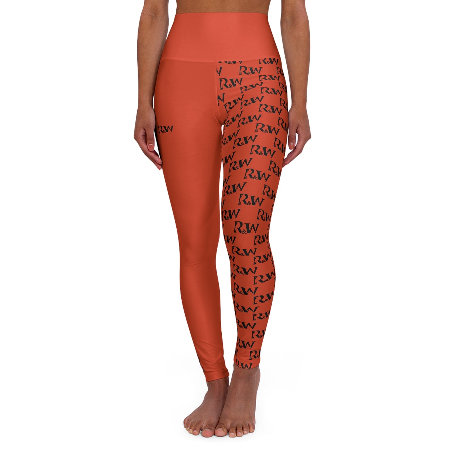 R&W Women's High-Waisted Yoga Leggings — Rojo Rugiente I