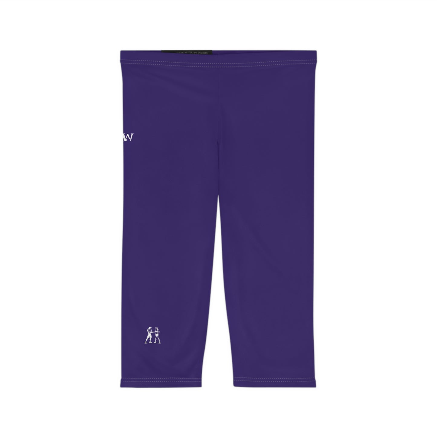 R&W Women's Capri Leggings — Minimalist Logo Raven