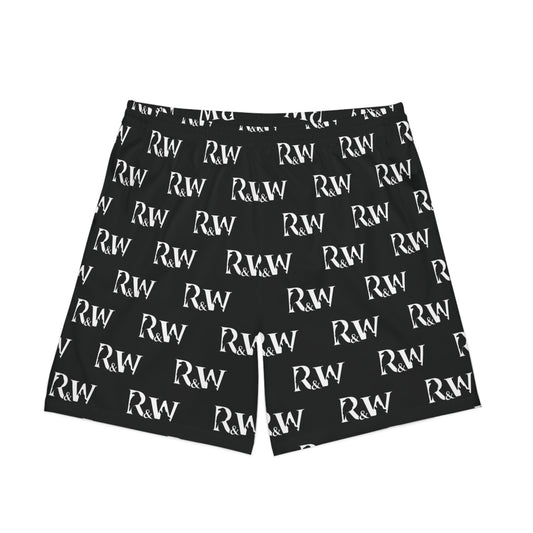 Men's Elastic Beach Shorts (Tarmac Black)