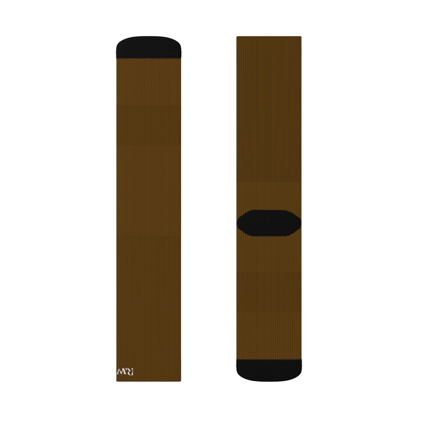 R&W Athletics Small Logo Socks - Maduro Marrón