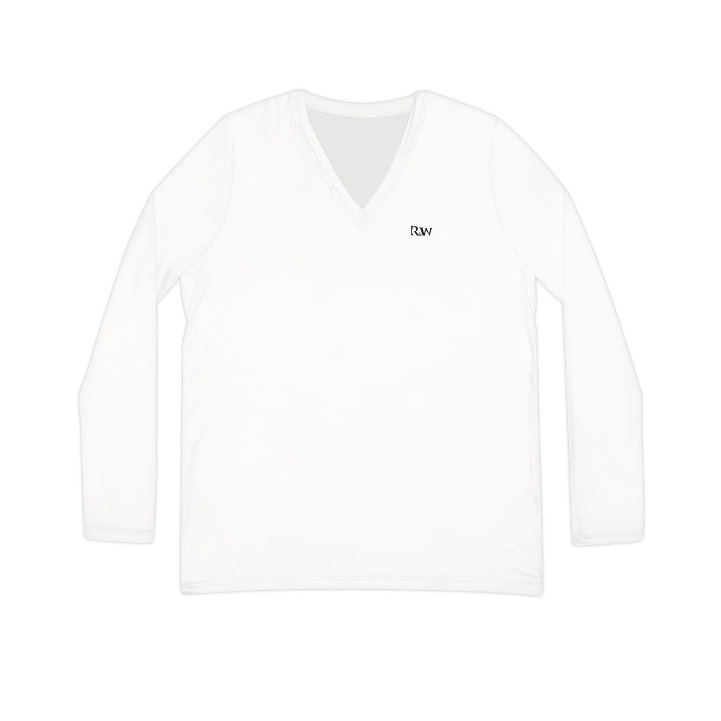 R&W Women's Minimalist V-Neck Long Sleeve Shirt - Panda