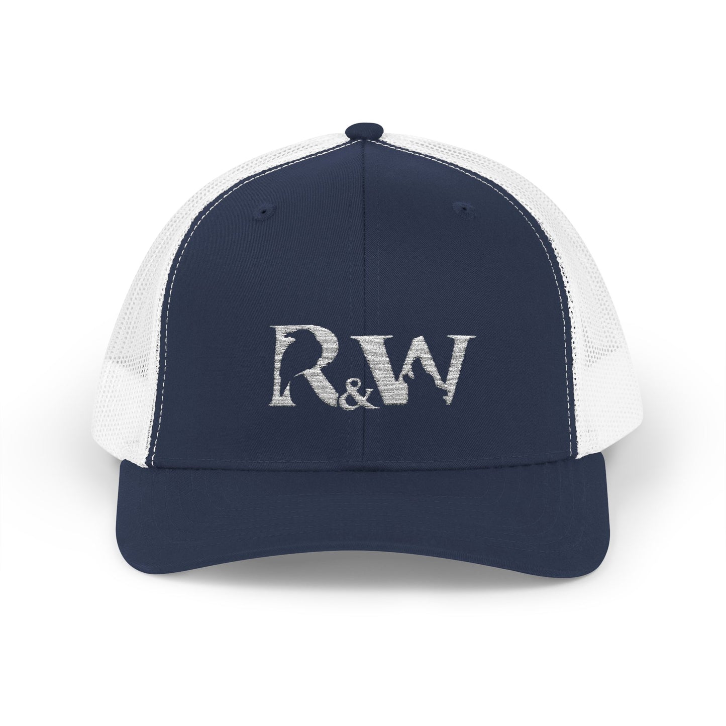 Copy of R&W Athletics Embroidered Mesh Trucker Cap — Vintage Snapback Mesh Hat