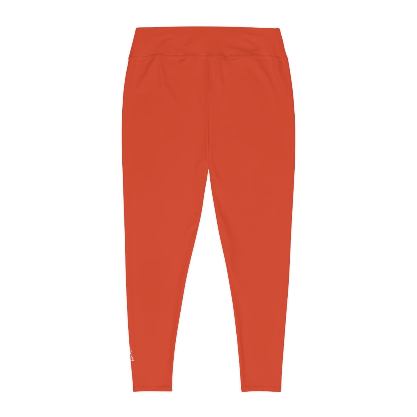 R&W Women's Plus Size Leggings — Minimalist Logo Rojo Rugiente II