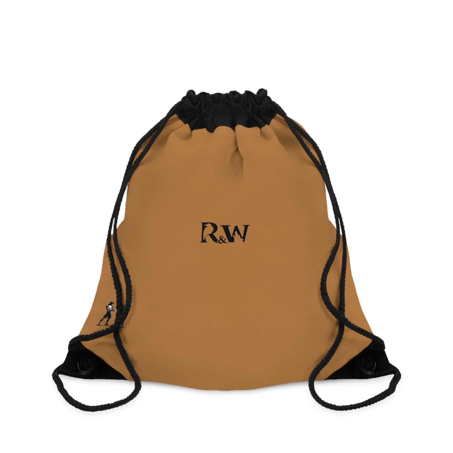Monogram Drawstring Bag — Minimalist Cuero Cómodo Gym Sack